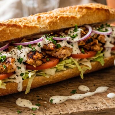 Broodje Kip shoarma - Food Garden Restaurant in Eindhoven - مطعم سوري فود غاردن في أيندهوفن