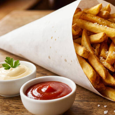 Friet groot - Food Garden Restaurant in Eindhoven - مطعم سوري فود غاردن في أيندهوفن