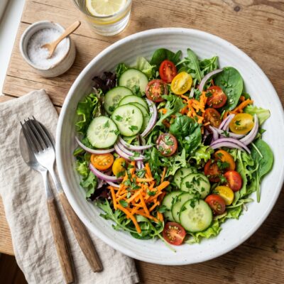 Groenten salade - Food Garden Restaurant in Eindhoven - مطعم سوري فود غاردن في أيندهوفن