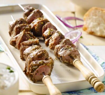 schotel lamsvlees stukjes (2 spiezen) - Food Garden Restaurant in Eindhoven - مطعم سوري فود غاردن في أيندهوفن